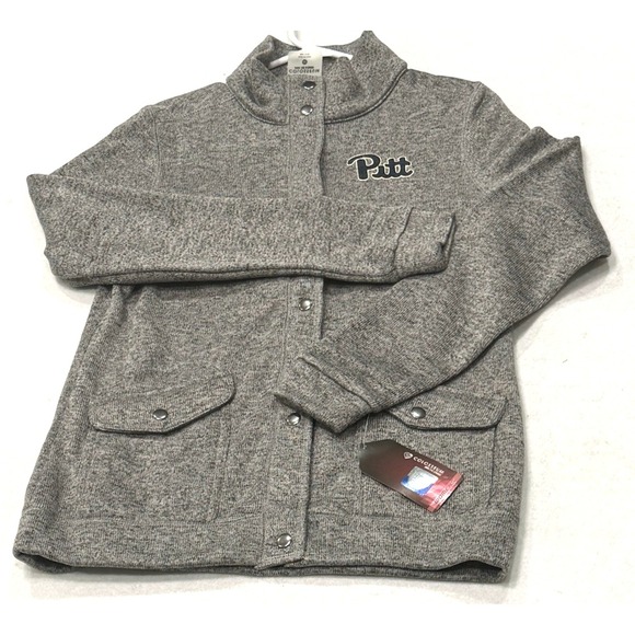 Colosseum Athletics Jackets & Blazers - University of Pittsburgh Pitt Panthers Gary Snap jacket size M~New Women's
